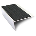 NSL16 Tredsafe 66 x 32mm Aluminium Stair Nosing with PVC Anti-Slip Insert