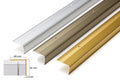 Aluminium Stair Nosing 48mm x 34mm x 118cm Length Step Edge Trim Anodised Silver, Gold, Champagne- SN RY48