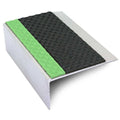ASL15 Tredsafe 66x32mm Aluminium Non Slip Stair Nosing Edge Trim With Pvc Insert