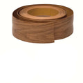 Roll of wooden strip with measurements and product details on a white background