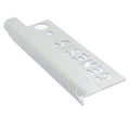 NAT – Tile-In Bullnose 10 and 12mm Matt Silver
