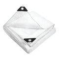 Heavy Duty Waterproof Tarpaulin Sheet Clear – Transparent Ground Sheet and All Weather Protective Cover with Eyelets
