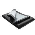 Heavy Duty Tarpaulin 270gsm – Black Silver 100% Waterproof & UV-Resistant Cover for Roofing, Boats, and Construction