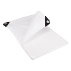 Waterproof Tarpaulin Sheet 110GSM – Standard All-Weather Cover with Reinforced Eyelets for Professional and Home Use White