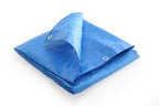 Waterproof Tarpaulin Sheet 110GSM – Standard All-Weather Cover with Reinforced Eyelets for Professional and Home Use Blue