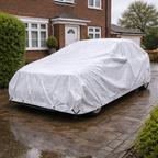 Heavy Duty White Waterproof Tarpaulin Sheet 110gsm - Heavy Duty UV-Resistant PE Cover with Reinforced Eyelets for Professional Use