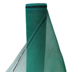 110gsm Green HDPE Wind Barrier Mesh with 50% Shade & 40% Airflow Reduction – UV Stabilised with 5cm Eyelets