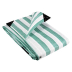 Waterproof Tarpaulin Sheet 170GSM Striped – Heavy-Duty Market Cover with Reinforced Eyelets for Events and Trade Use Green White