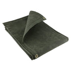 Waterproof Tarpaulin Sheet 21oz Heavy Duty Cotton Canvas – Ultra-Strong Waxed Cover with Reinforced Brass Eyelets for UK Use