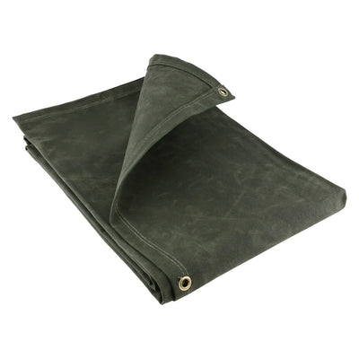 Waterproof Tarpaulin Sheet 21oz Heavy Duty Cotton Canvas – Ultra-Strong Waxed Cover with Reinforced Brass Eyelets for UK Use