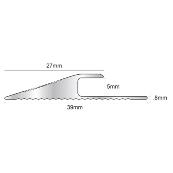 2.7m Click Vinyl Flooring Edge Profile Reducer Trim Threshold Door Bar Lvt