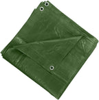 Heavy Duty Waterproof Tarp Sheet 200GSM Green - Reinforced UV Resistant Tarpaulin with Metal Eyelets & Reinforced Edges