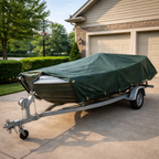 Heavy Duty Waterproof Tarpaulin Sheet 200gsm Green/Silver – UV-Resistant PE Cover with Reinforced Eyelets