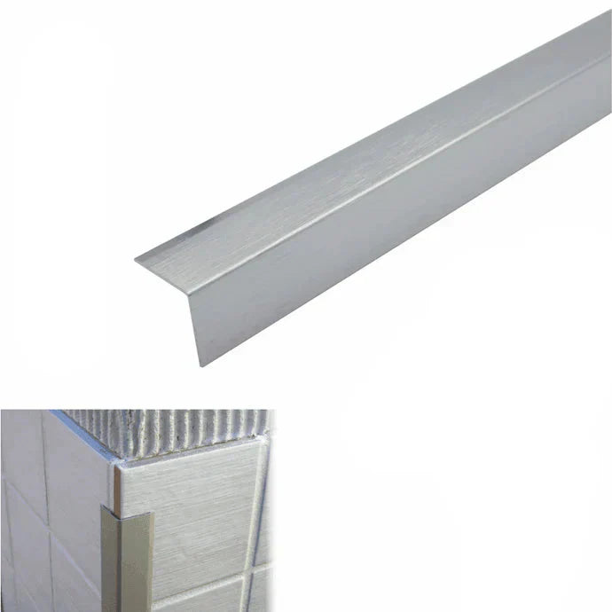 Metallic strip with anodized finish on a white background