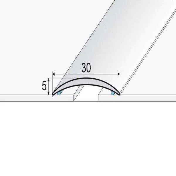 A03 30mm Anodised Aluminium Self Adhesive Door Threshold Strip