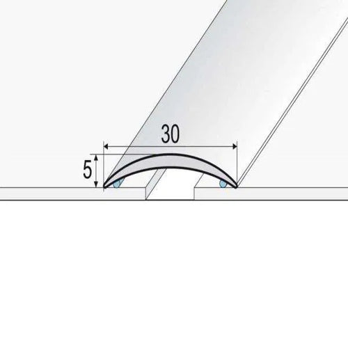 A03 30mm Anodised Aluminium Self Adhesive Door Threshold Strip