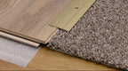Aluminium Door Threshold Strip 37 MM x 1 M Length Anodised Screw-Fix Champagne Gold Silver DTPS37
