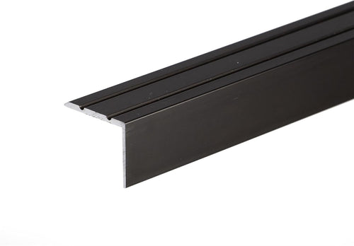 A36 25 x 20mm Anodised Aluminium Self Adhesive Stair Nosing Edge Trim