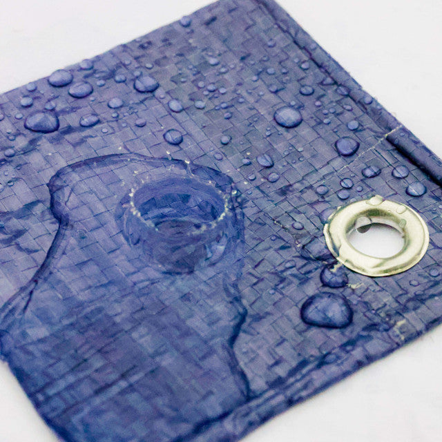 80GSM Waterproof Tarpaulin Blue Economy Cover Sheet With Eyelets