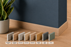 Skirting Board 80 MM x 14 MM  2200 mm Length Polystyrene  Wall Floor Edge Trim Various Colours -Decor