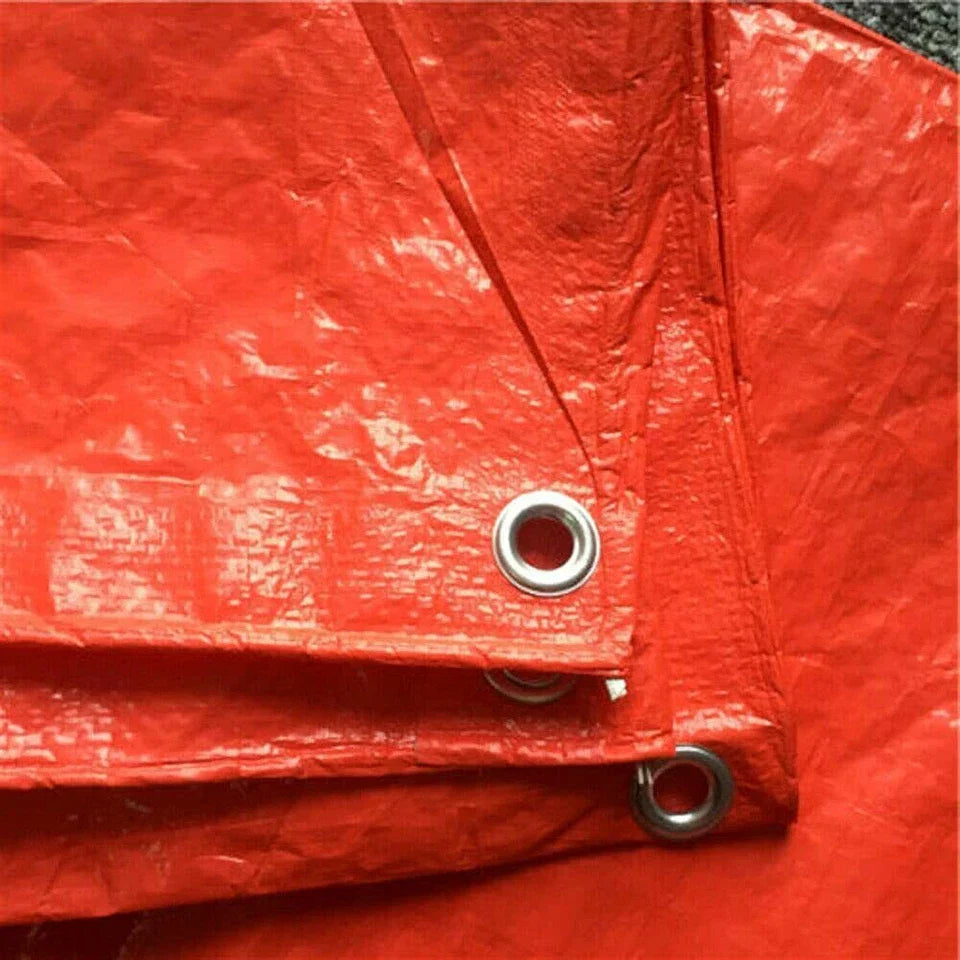 Orange Tarpaulin 90gsm – Heavy Duty, Waterproof Cover for Garden, Camping & DIY Protection