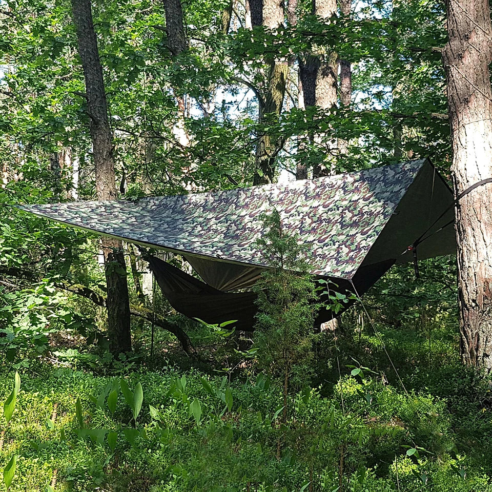 Green Camouflage Tarp 95gsm – Waterproof Polyethylene Cover for Outdoor, Camping & Gardening