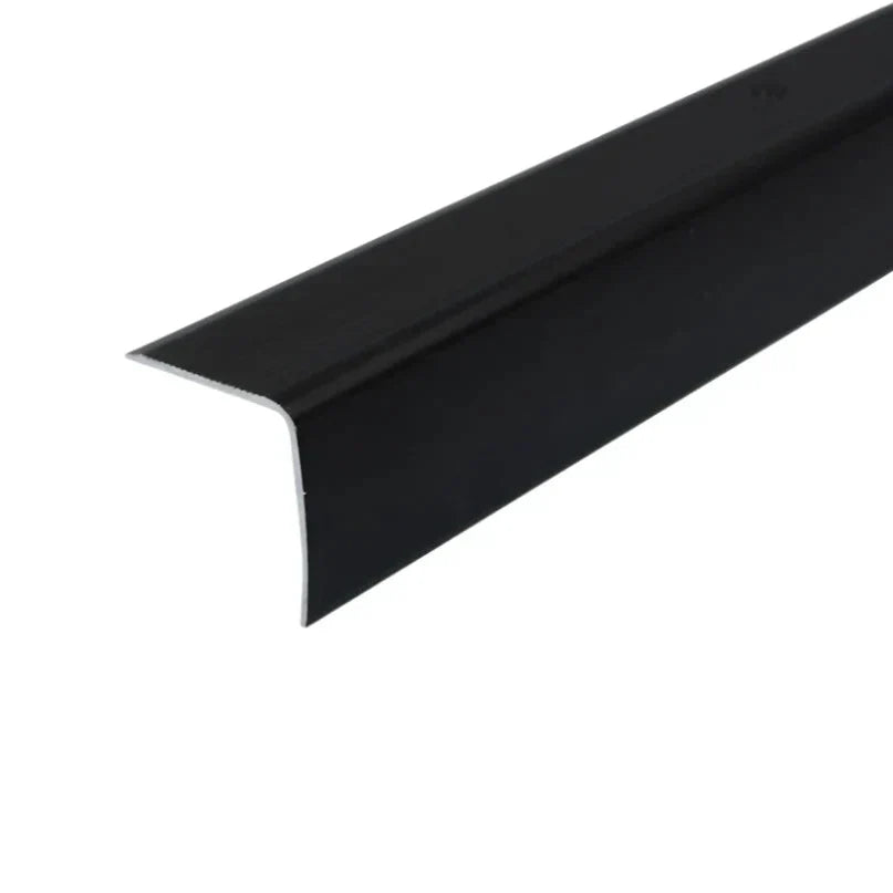 A41 35 x 35mm Anodised Aluminium Non Slip Ribbed Treads Stair Nosing Edge Trim