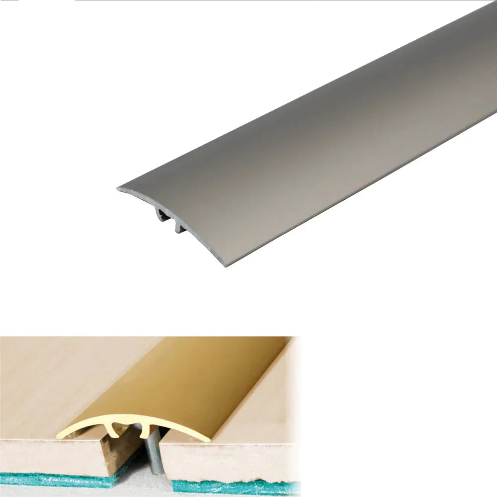 Metallic strip with 'INOX' label and technical details on a white background