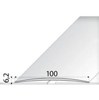 A72 Wide Aluminium Door Threshold Strip – Self-Adhesive 100mm