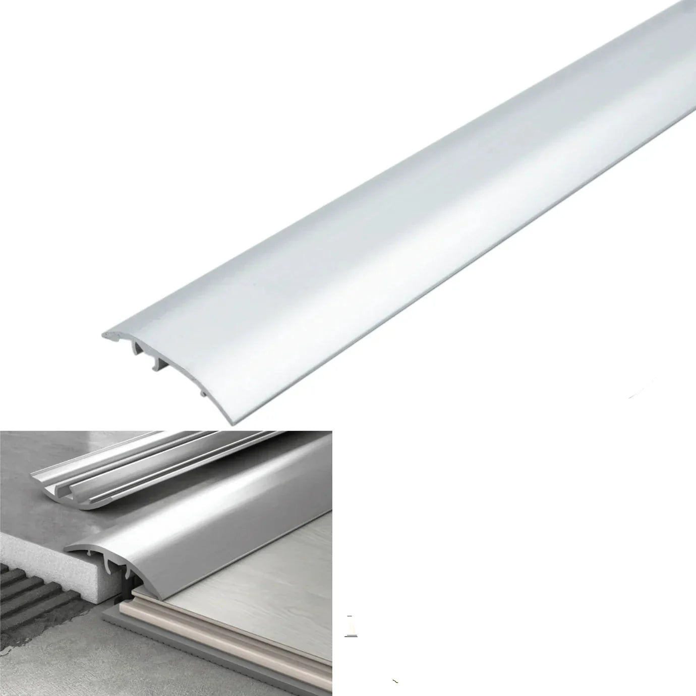 30mm Aluminium 4-in-1 Door Threshold & Floor Trim S30K