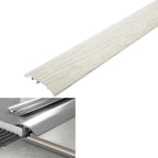 White threshold ramp with specifications and measurements on a white background