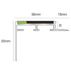 ATC – Heavy Duty – 10mm and 12.5mm Slimline Non Slip Stair Nosing