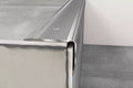 Anodised aluminium stair nosing 40 MM×30 MM x 1.2 M & 2.4 M Length with anti-slip grooved surface - PS8