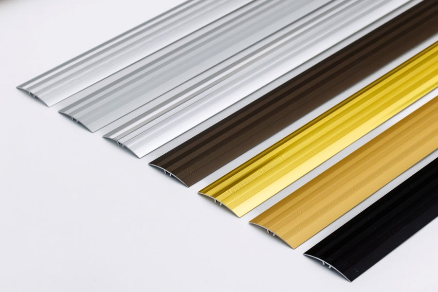 Self Adhesive Aluminium Door Threshold Strip 47 MM x 930 MM Length Anodised with Dowels Installation System LW47