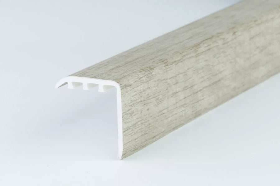 uPVC Stair Nosing 30 MM x 30 MM x 0.9 M Length Wood Effect Profile