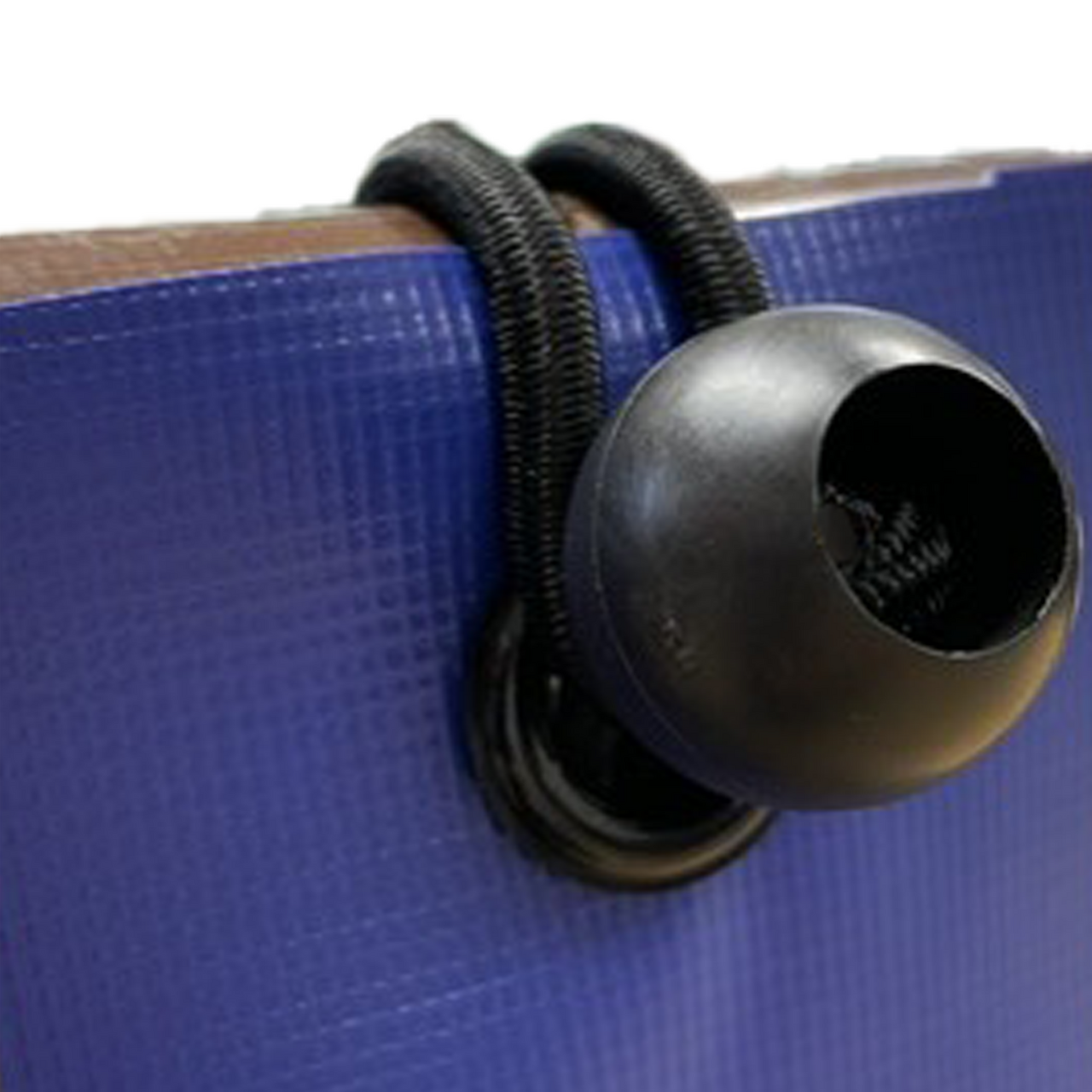 White Ball Bungees 30cm Heavy Duty with 25mm Locking Ball - Durable Tie Down Straps for Tarps, Gazebos, and Shelters