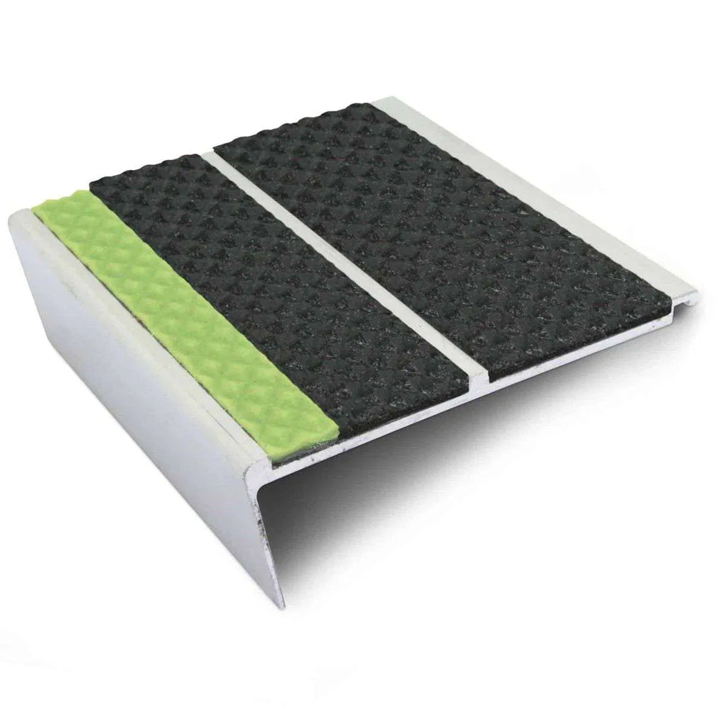 AHD12 93 x 32mm Aluminium Tredsafe Non Slip Stair Edge Trim