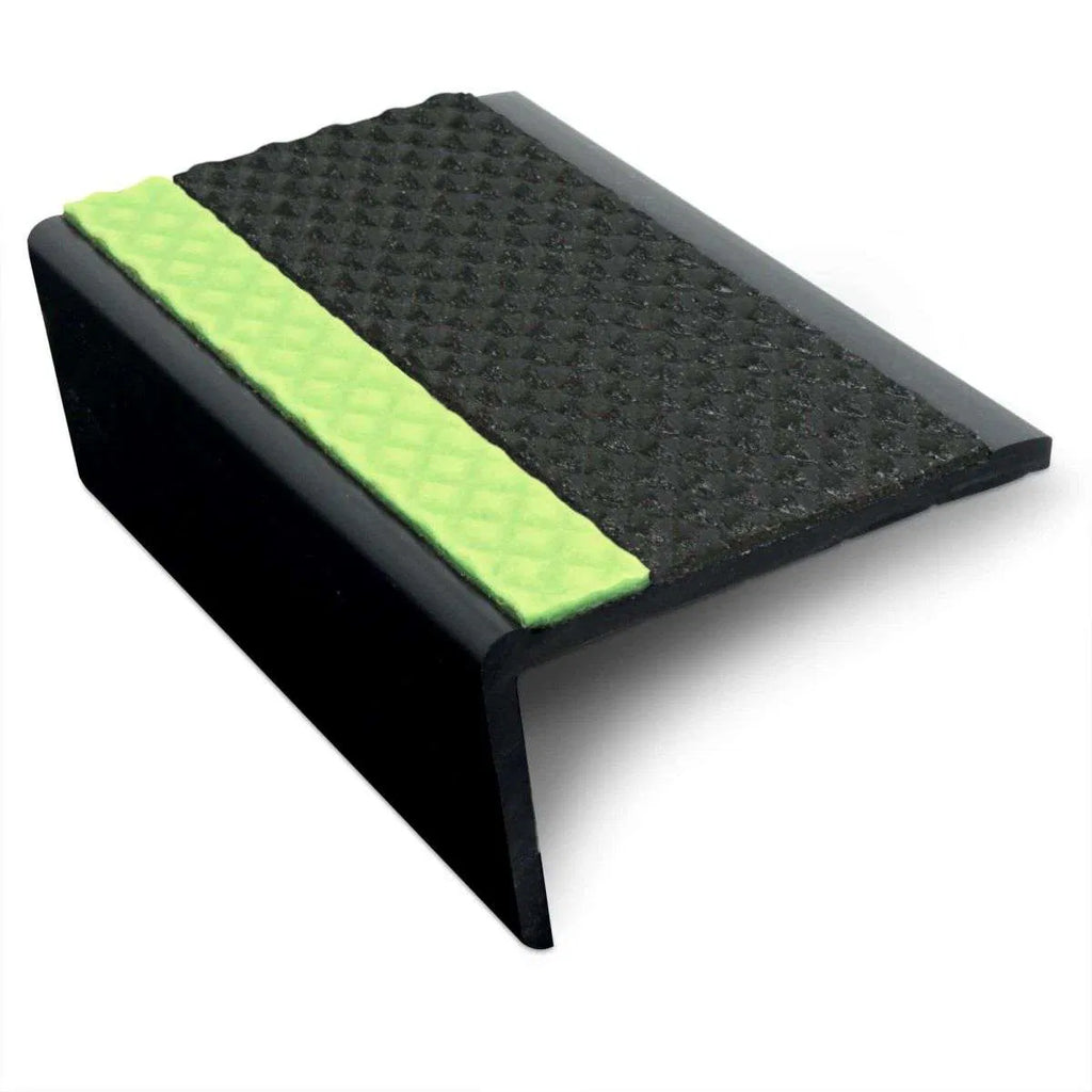 ASR - 63 x 35mm Tredsafe Non Slip Aluminator® Slimline PVC Stair Nosing