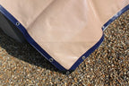 Waterproof Tarpaulin Sheet 350gsm Blue/Beige – Extra Heavy Duty UV-Proof Cover with Reinforced Eyelets for UK Industrial Use