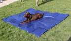 Waterproof Tarpaulin Sheet 350gsm Blue/Beige – Extra Heavy Duty UV-Proof Cover with Reinforced Eyelets for UK Industrial Use
