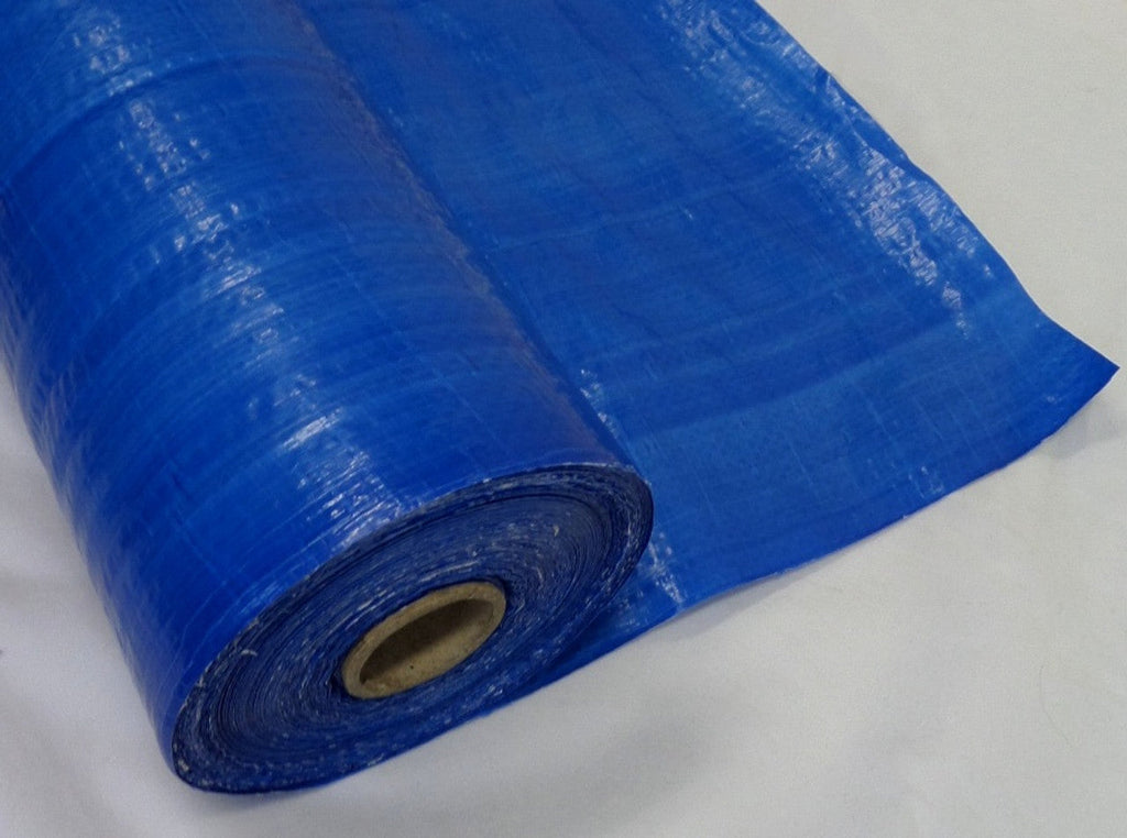Blue Tarpaulin Roll 110gsm – 1.8m x 100m Waterproof and UV-Stabilised Polyethylene Industrial Sheeting