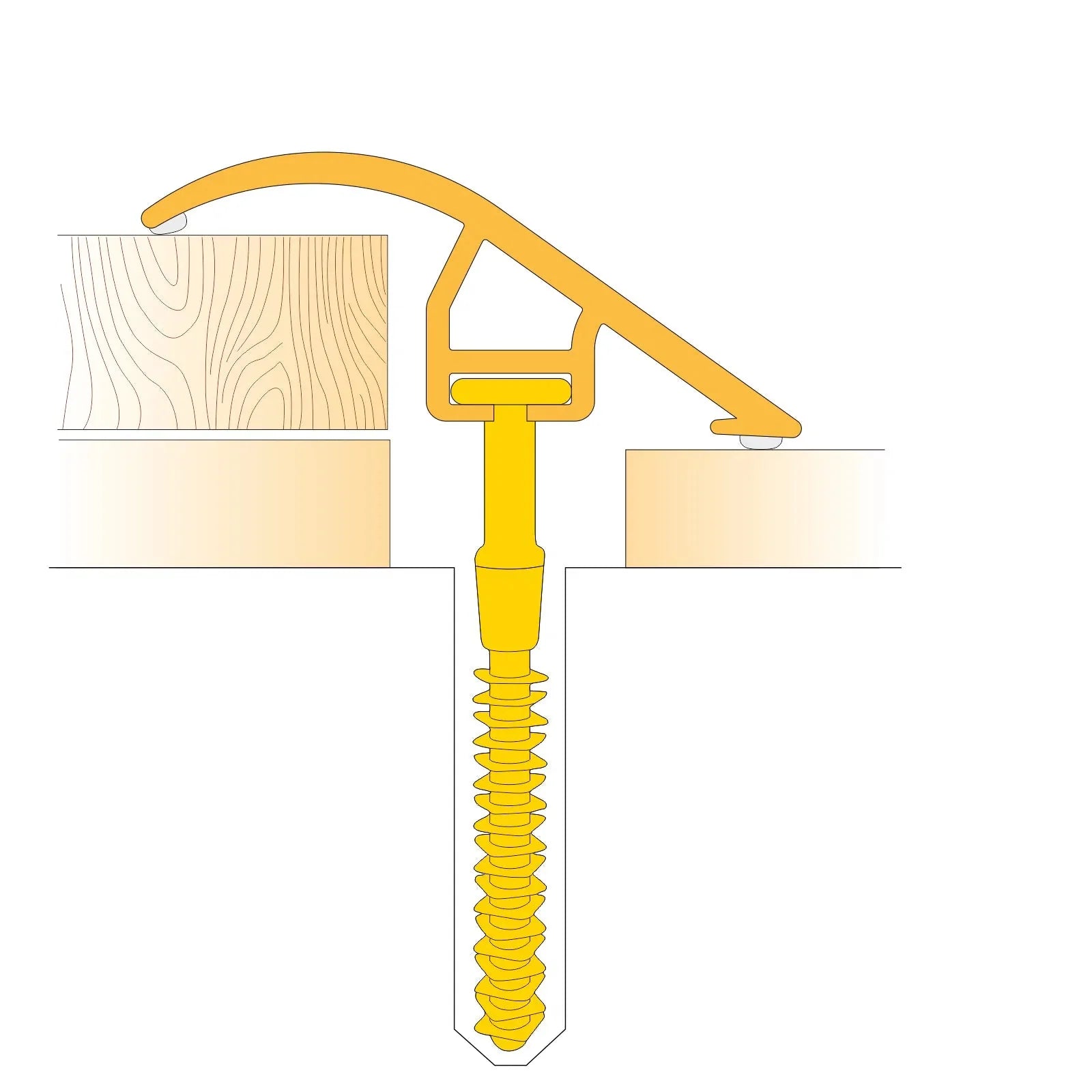 Diagram of a screw with dimensions labeled on a white background