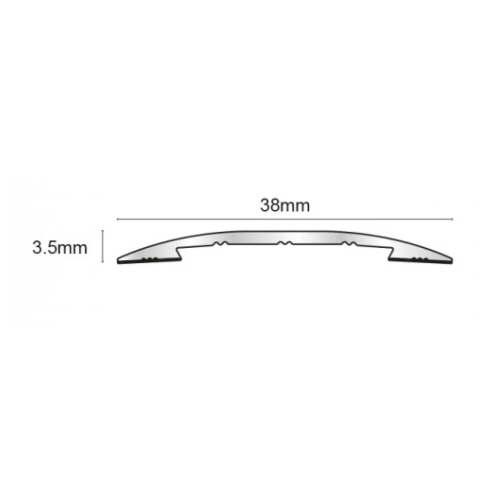 CAS 38mm Self Adhesive Euro Cover Strip Wood Vinyl Tile Door Bar Threshold Trim