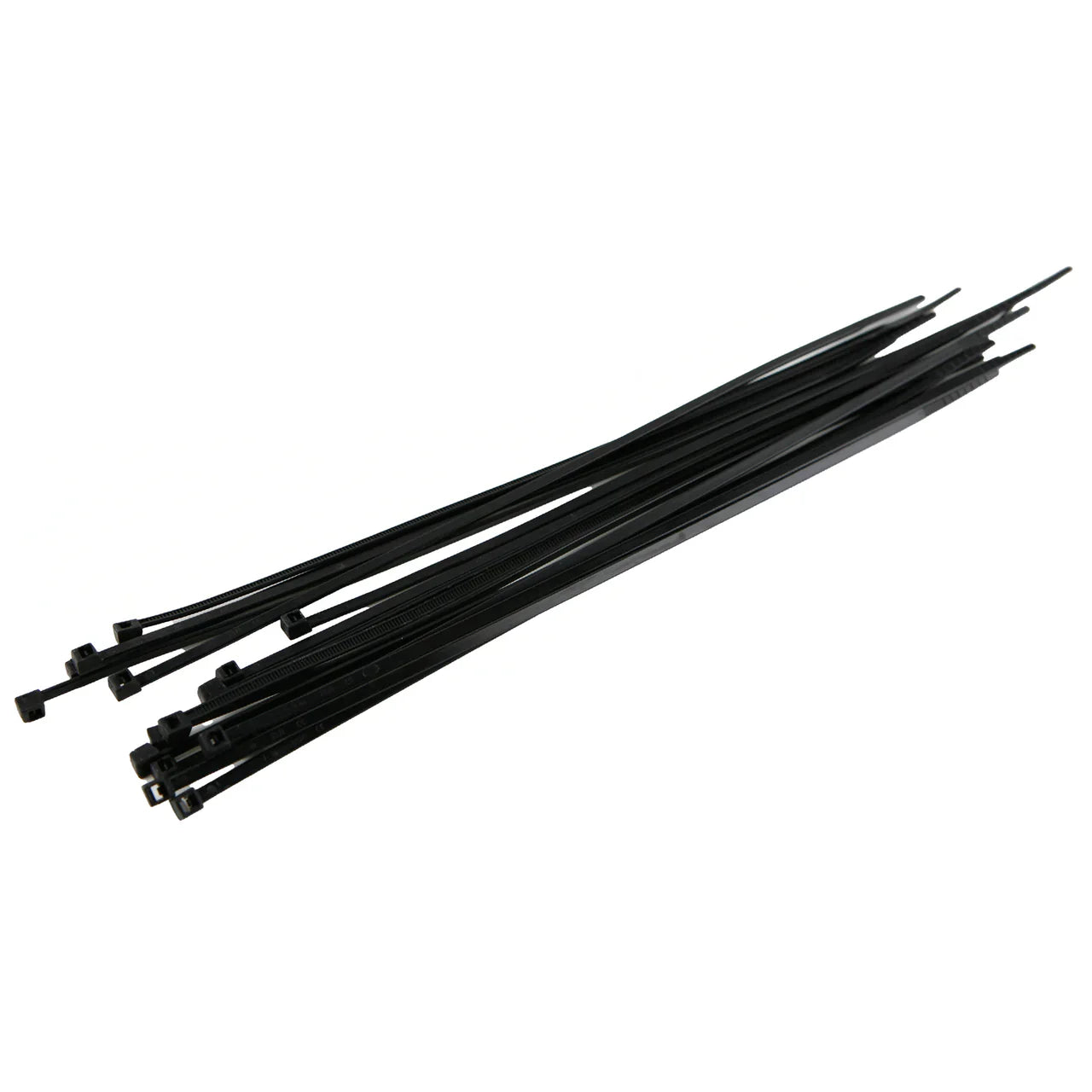 Black Cable Ties – 100 Pack Heavy Duty 28cm Industrial Grade Nylon Ties for Home and Worksite Organization