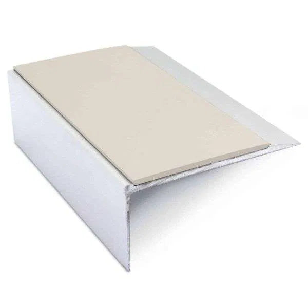 NSL15 66 x 32mm Aluminium Stair Edge Trim with PVC Anti-Slip Insert