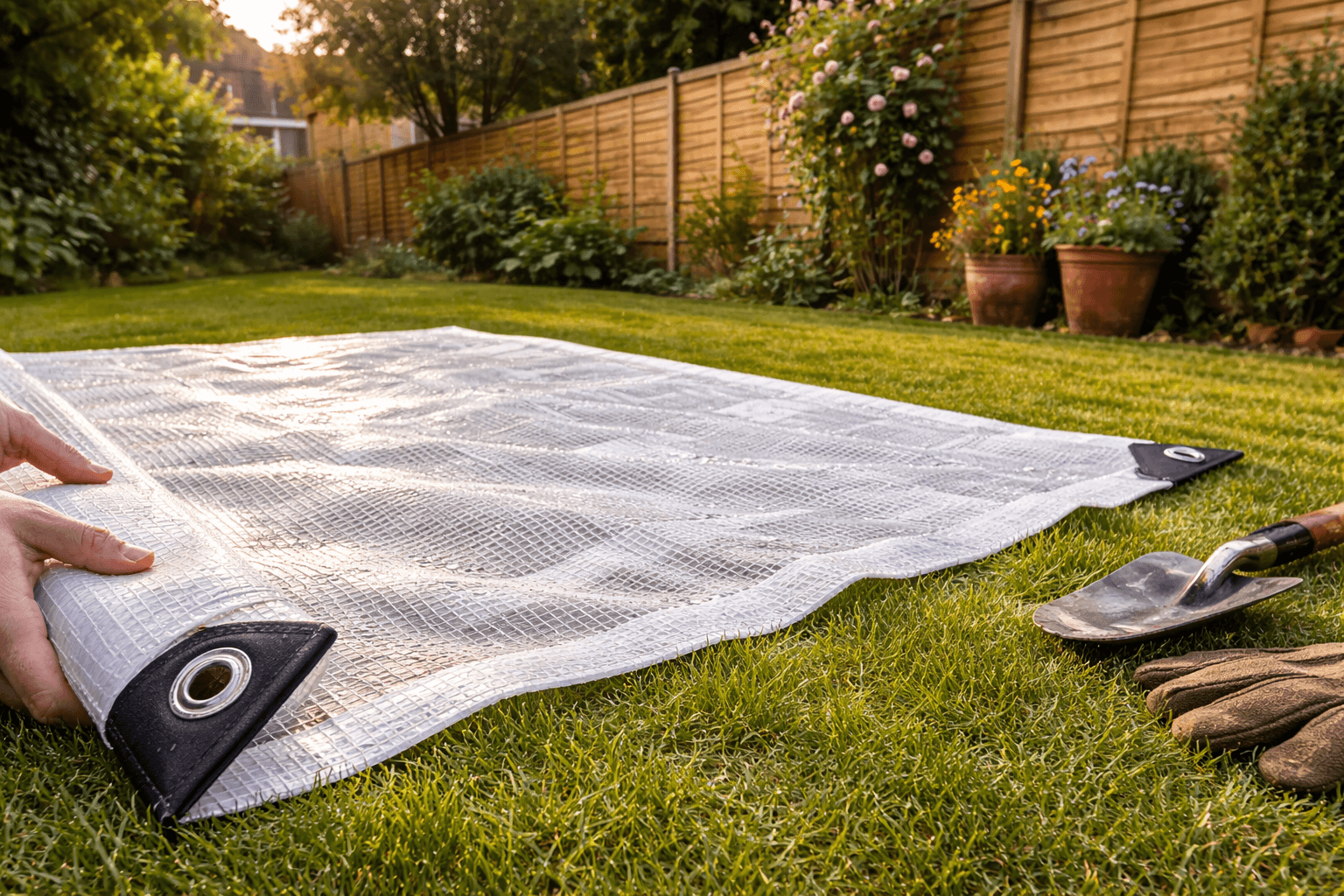 Heavy Duty Waterproof Tarpaulin Sheet Clear 100GSM Monotex – UV-Stabilised Transparent Cover with Reinforced Metal Eyelets