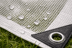 Heavy Duty Waterproof Tarpaulin Sheet Clear 100GSM Monotex – UV-Stabilised Transparent Cover with Reinforced Metal Eyelets