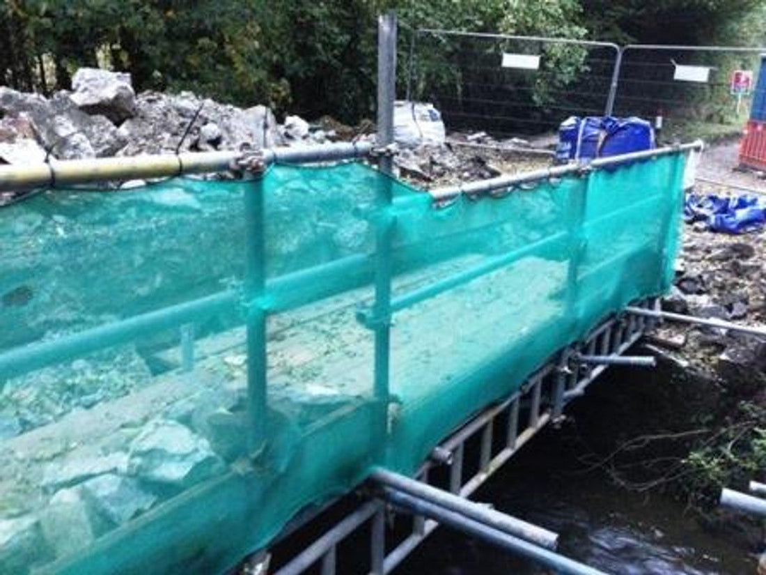 50gsm Debris Netting – Heavy Duty UV-Stabilised Safety Mesh Roll Green