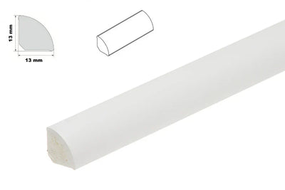 Decorative Flooring Window Edge Beading Worktop Strip uPVC 13mm Quadrant Trim Moulding
