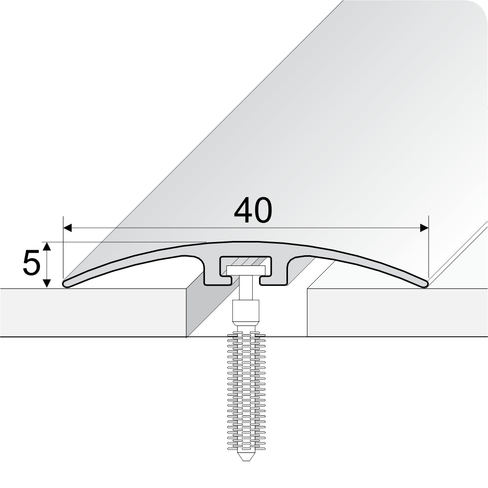 E64 PVC Wood-Style 40mm Door Transition Strip